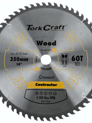 BLADE CONTRACTOR 350 X 60T 30 CIRCULAR SAW TCT