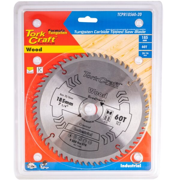 TCPR18560-20.jpg BLADE TCT 185 X 60T 20/16 ATB POSITIVE PROFESIONAL INDUSTRIAL