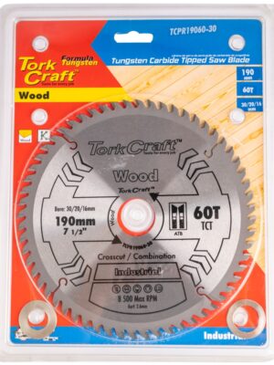 BLADE TCT 190 X 60T 30/20/16 ATB POSITIVE PROFESIONAL INDUSTRIAL