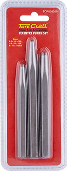 TCPU20209.jpg TORK CRAFT CENTER PUNCH SET 3PC