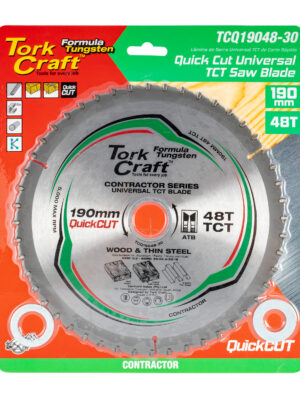 TCQ19048-30.jpg UNIVERSAL QUICK CUT TCT BLADE 190X48T 30-20-16