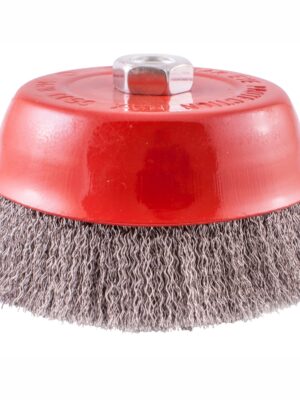 WIRE CUP BRUSH 150 X M14 CRIMPED STAINLESS STEEL TCW