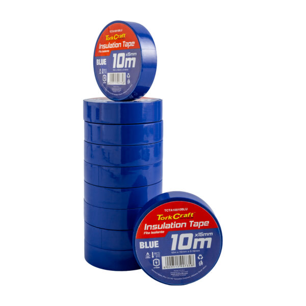 TCTA10010BLU.jpg 0.15MMX15MMX10M BLUE INSULATION TAPE