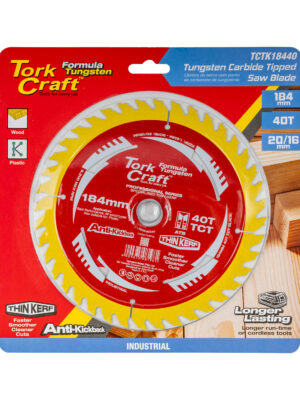 SAW BLADE THIN KERF 184 X 40T 20/16 TCT