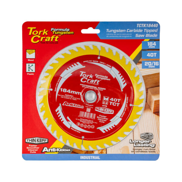 TCTK18440.jpg SAW BLADE THIN KERF 184 X 40T 20/16 TCT