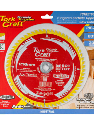 TCT SAW BLADE 216MM X 2.0MM X 30MM X 60T WOOD THIN KERF