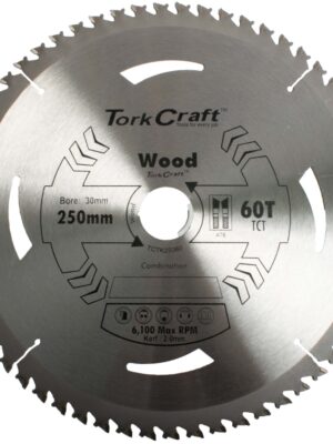 SAW BLADE THIN KERF 250 X 60T 30-16 TCT