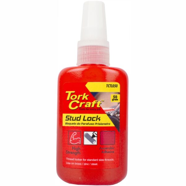 TCTL050.jpg STUD LOCK HIGH STRENGTH FOR STD SIZED THREADS - RED - 50G