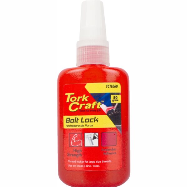 TCTL060.jpg BOLT LOCK HIGH STRENGTH FOR LARGE SIZED THREADS - RED - 50G