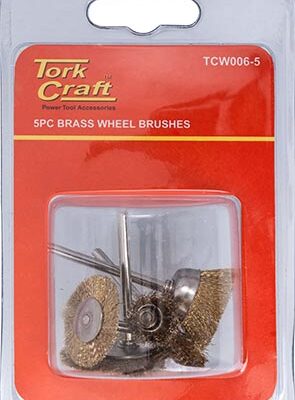 WIRE BRUSHES MINI 5PC BRASS 3.2mm SHAFT ASSORTED SHAPES