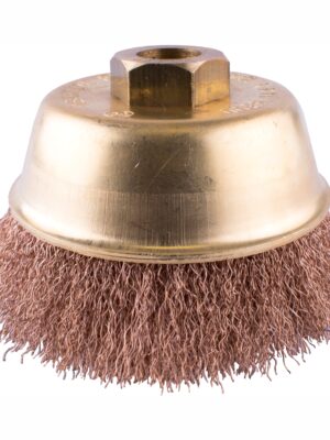 WIRE CUP BRUSH NON SPARKING CRIMPED WIRE 100MMXM14 BULK