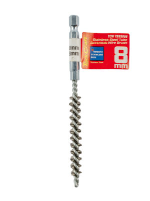 TCW20TBSS008.jpg TUBE BRUSH 8MM X 120MM STAINLESS STEEL 6,35MM HEX SHANK