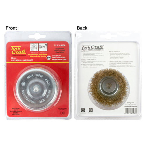 TCWC8006.jpg WIRE CUP BRUSH 80MM X 6MM SHAFT BLISTER