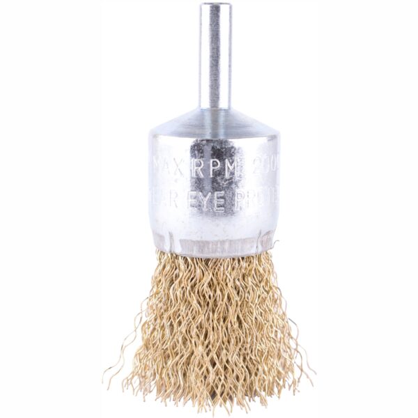 TCWE2406HS.jpg WIRE END BRUSH HIGH SPEED 24MM X 6MM SHAFT