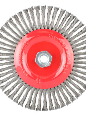 TCWS175-2.jpg WIRE WHEEL BRUSH SINGLE SECTION TWISTED STINGER 175MMXM14 BLISTER