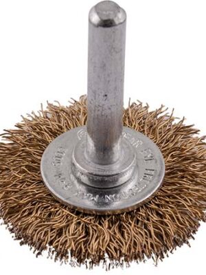 TCWW3806.jpg WIRE WHEEL BRUSH 38MM X 6MM SHAFT BLISTER