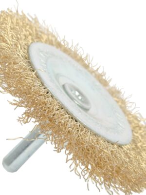 WIRE WHEEL BRUSH 75MM X 6MM SHAFT BLISTER