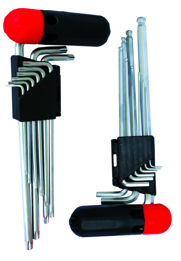 9PC ALLEN KEY SET INTERC. HANDLE BALL POINT NT2125 C/W TORX NT2126