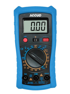 DIGITAL MULTIMETER 9V BAT. 2.8V 10AMP 600V