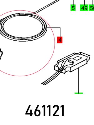 FES461121.jpg CABLE WITH PLUG EHL 65 DIN-H05RN-F