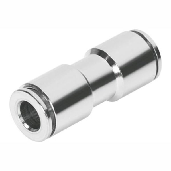 GAV PU NICKEL PLATED STRAIGHT CONNECTOR 6MM