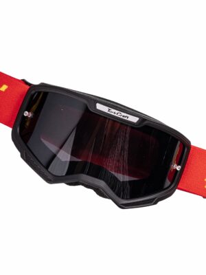 TORK CRAFT MX RACE GOGGLES RED & YELLOW JUNIOR