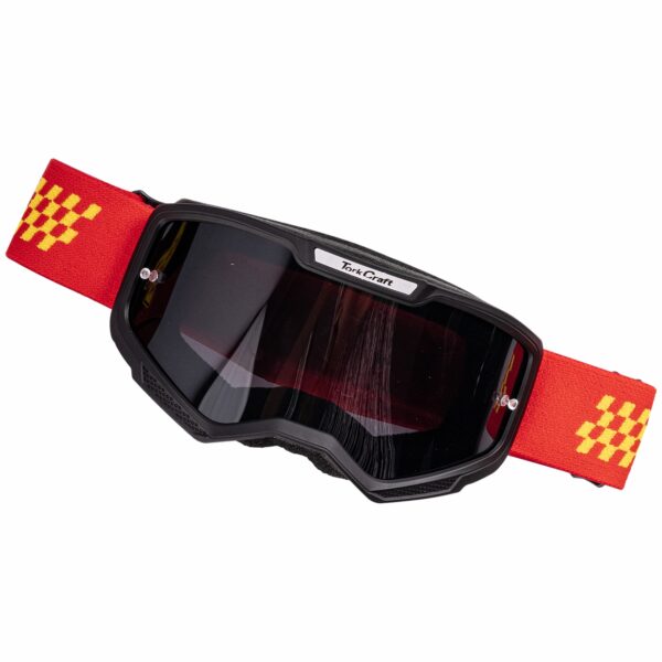 TORK CRAFT MX RACE GOGGLES RED & YELLOW JUNIOR