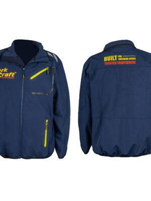 UNISEX SOFT SHELL JACKET BLUE - LARGE