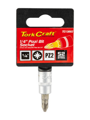 TC13002.jpg SOCKET BIT 1/4'DR POZI PZ2 S2 MATERIAL