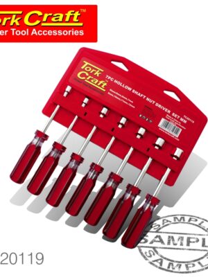 7 PIECE NUT DRIVER SET 5.5/6/7/8/10/12/13MM CRV METRIC