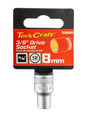SOCKET 3/8'DR 8MM 12PT CRV