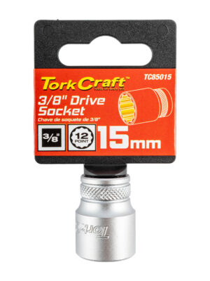 SOCKET 3/8'DR 15MM 12PT CRV