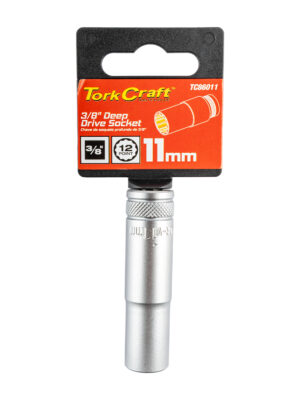 DEEP SOCKET 3/8'DR 11MM 12PT CRV