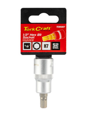 SOCKET BIT 1/2'DR HEX H7 S2 MATERIAL