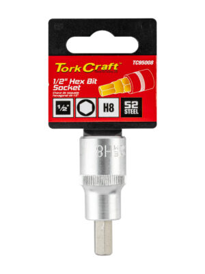 SOCKET BIT 1/2'DR HEX H8 S2 MATERIAL