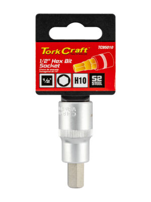 SOCKET BIT 1/2'DR HEX H10 S2 MATERIAL