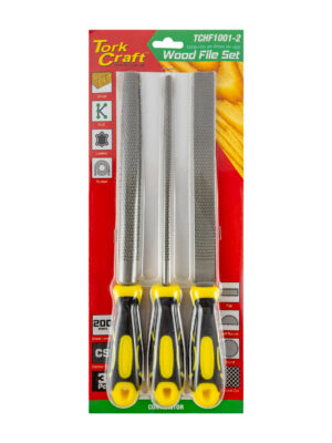 FILE SET 3PC FLAT/HALF ROUND/ROUND WOOD RASPS