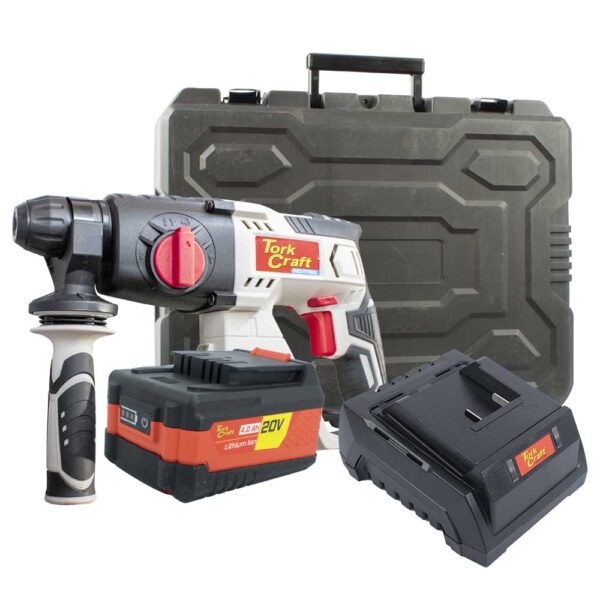 TORKIT018.jpg ROT.HAMMER SDS 20V TC20190 C/W STD. CHARG. & 4.0AH BATTERY