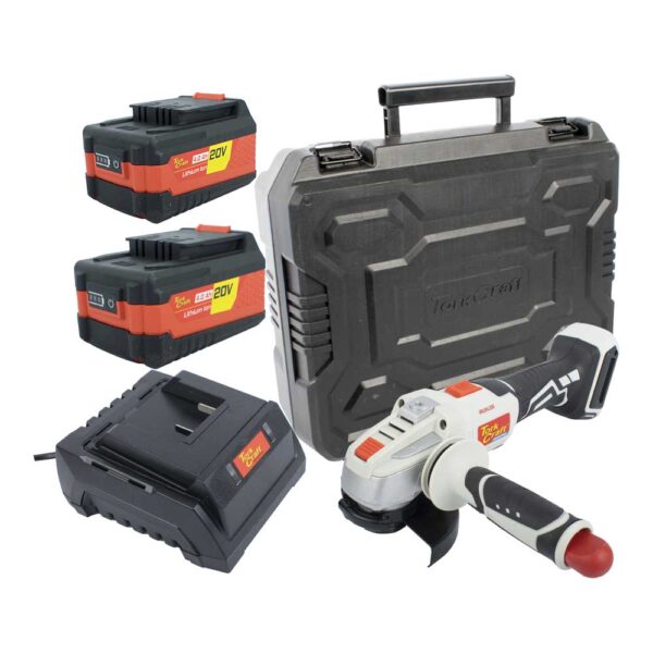 TORKIT019.jpg ANGLE GRINDER 20V 115MM C/W STD. CHARG. & 2 X 4.0AH BATTERIES