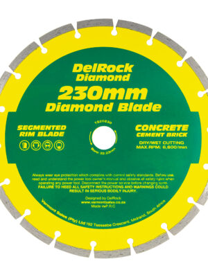 DIAMOND BLADE 230MM SEGMENTED DELROCK