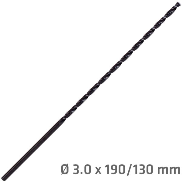 Hss Drill Bit 3mm 190 X 130 Extra Long