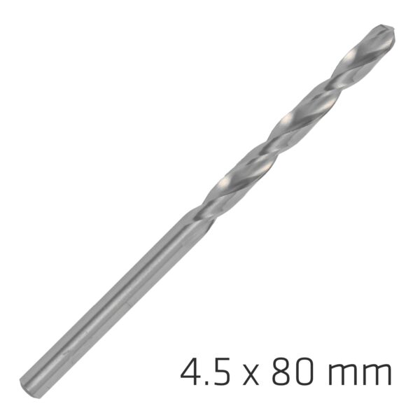 ALP1840045.jpg Alpen Pro Hss 4.5mm Drill Din 338 Rn 135 Split Point Plastic Wallet (