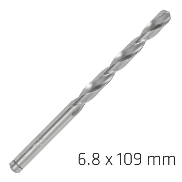 ALP1840068.jpg Alpen Pro Hss 6.8mm Drill Din 338 Rn 135 Split Point Plastic Wallet