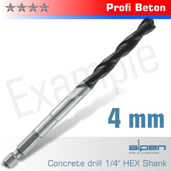 ALP18904.jpg Concrete Profi Beton Drill Bit 4mm Hex Shank