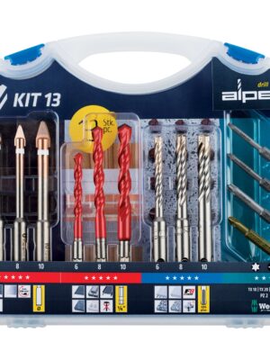 ALP20KIT13.jpg Keramo Profi Multicut & F8 Extreme 13 Pce Set 6 8 10mm Tx & Pz Bits