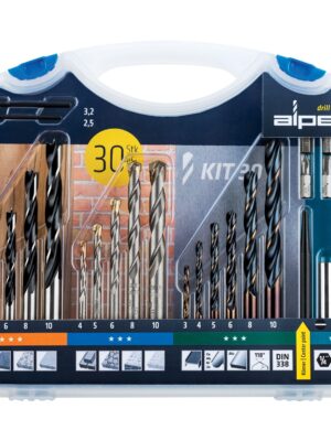 ALP20KIT30.jpg Drill And Screwdriver Set 30 Piece In Carry Case Steel Masonry Wood