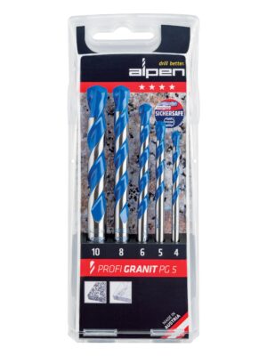 Granite Drill Bit Set 5piece 4 5 6 8 10mm
