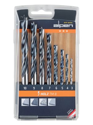 ALP20TM8.jpg Wood Drill Bit Set 8 Piece 3-10mm X 1mm