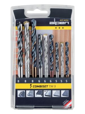 ALP20TM9.jpg Wood-steel-masonry Drill Bit Set 9 Piece 5 6-8