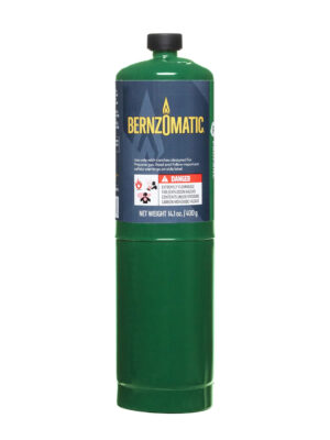 Bernzomatic Propane Hand Torch Cylinder Green 400gram (14.oz)